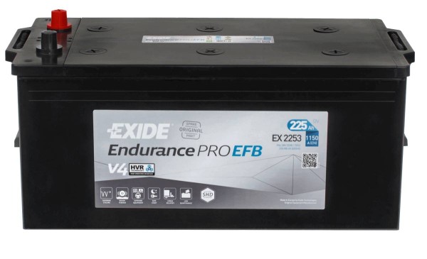 Exide EX2253 Endurance PRO EFB 12V 225 Ah 1100A truck battery