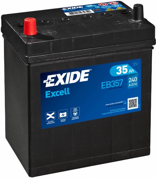 Exide EB357 Excell 12V 35 Ah 240A car battery