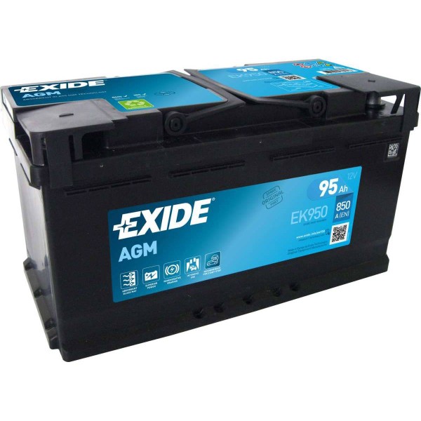 Exide EK950 Start-Stop AGM 12V 95 Ah 850A car battery