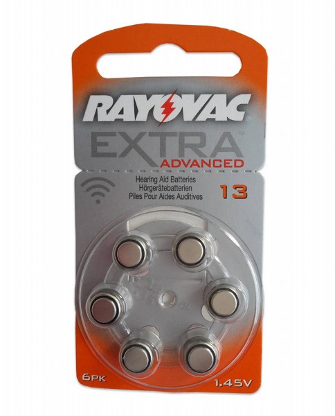 Rayovac Extra Advanced 13 PR48 hearing aid battery (6 blister)